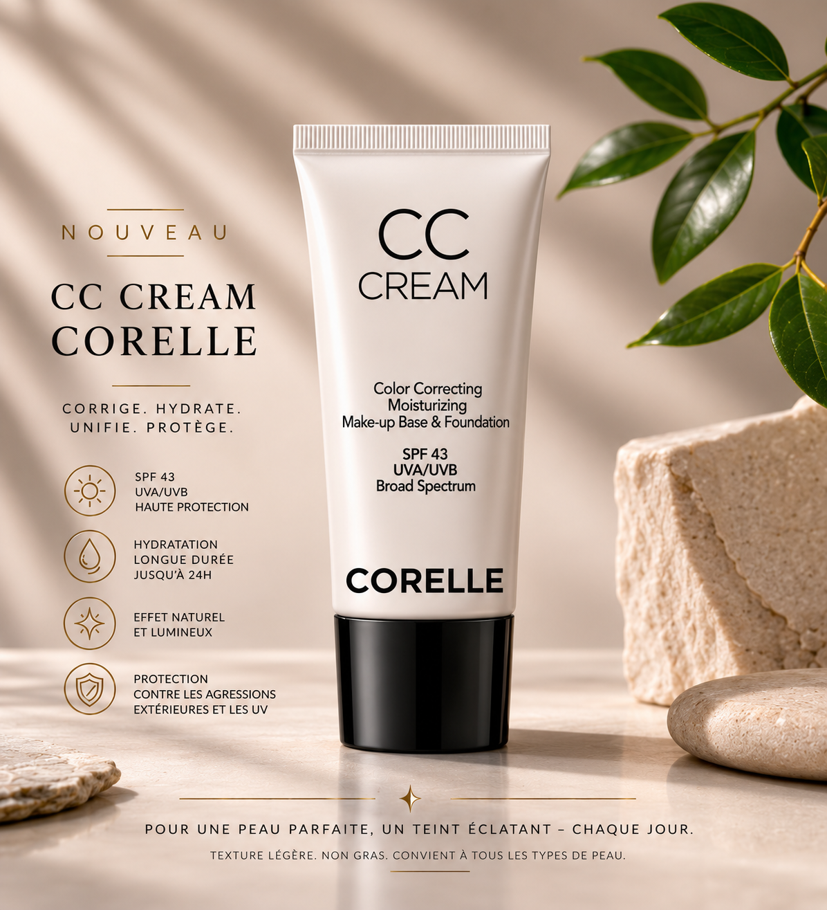 Corelle - Crème CC pour unifier le teint